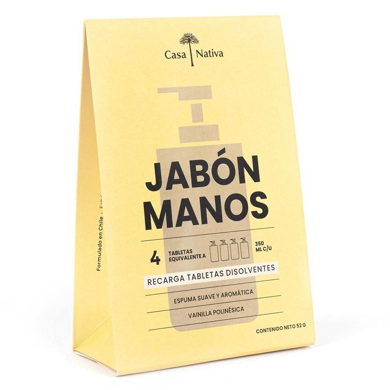 4 Recargas Jabón Espuma Vainilla Polinésica-0