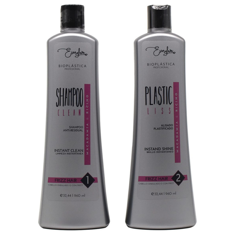 Alisado Plastificado 2 Pasos Cabello Ondulado 960ml-0