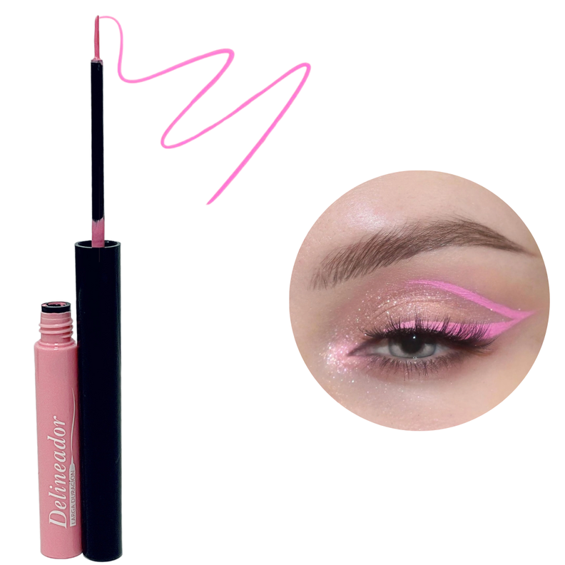 Delineador Liquido De Ojos Color Rosado Pastel-1
