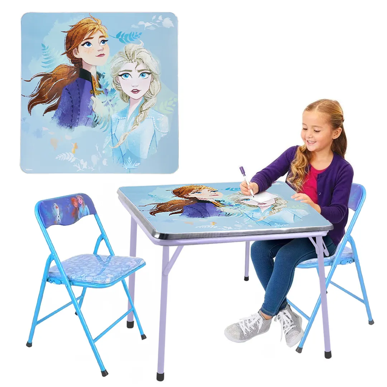 Mesa Infantil Didáctica Plegable + 2 Sillas-0