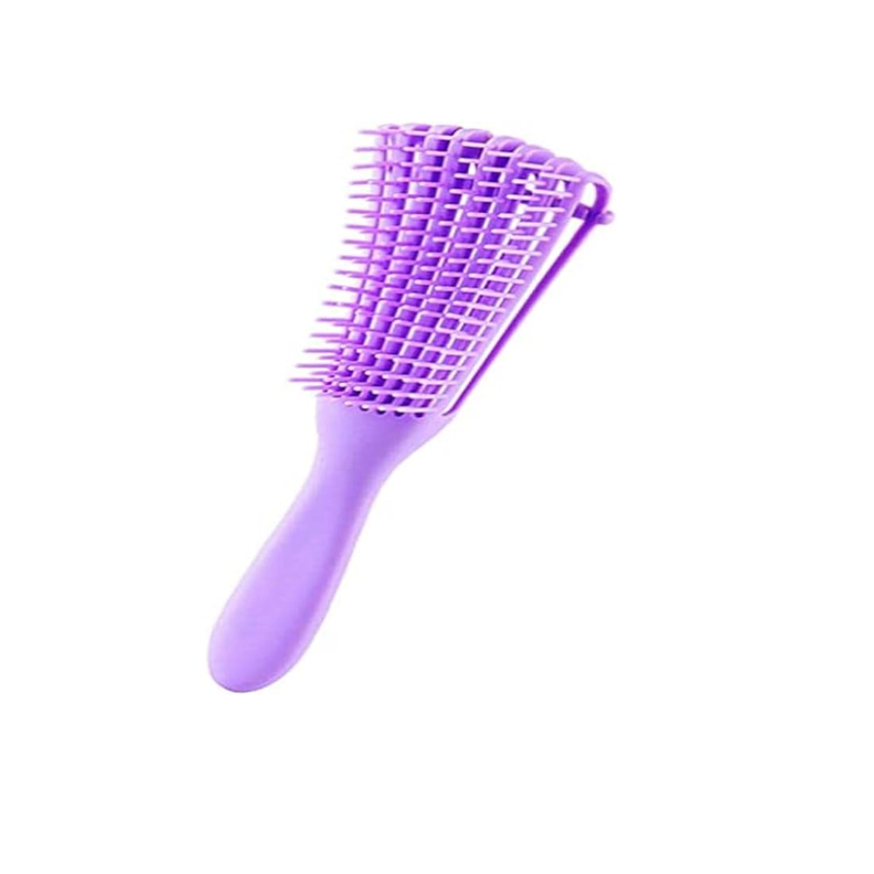 Cepillo  Flexible Desenredante De Rizos Morado-1