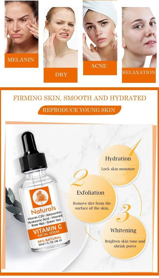  Sérum Facial Vitamina C y Acido Hialurónico-1