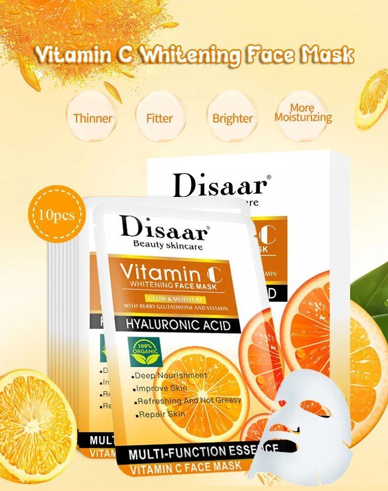 Mascarilla Facial Vitamina C 10 Unidades-1