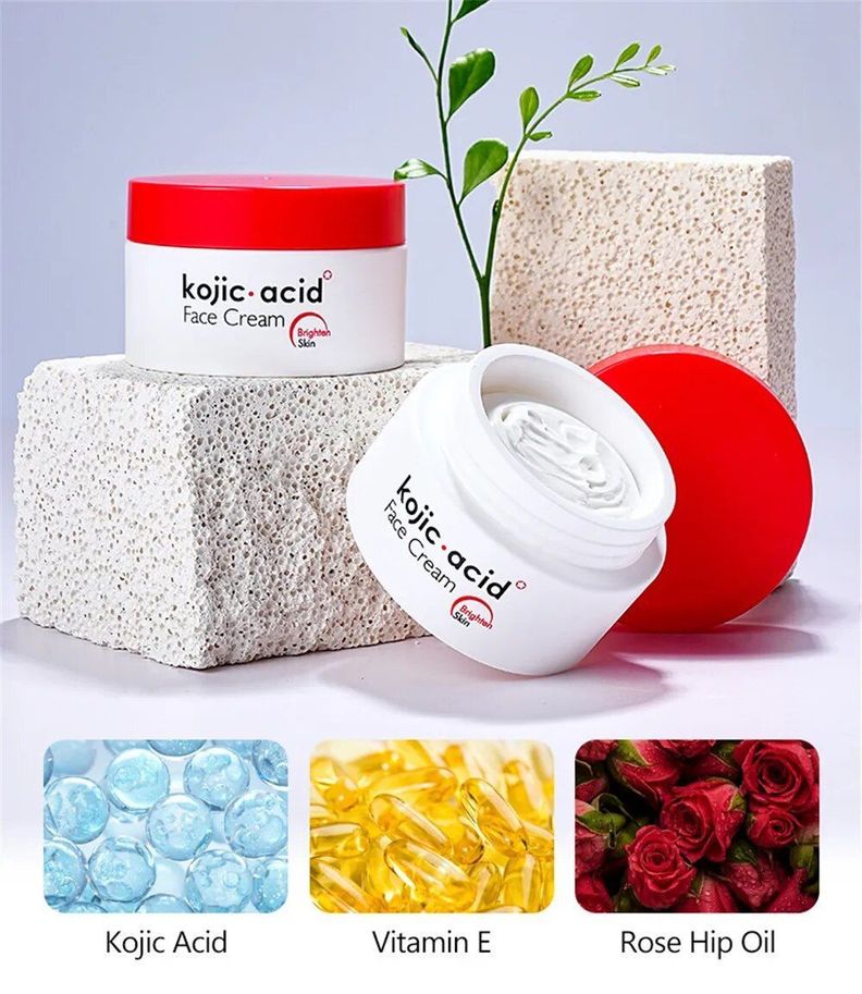 Crema Facial Blanqueadora Antiarrugas Ácido Kójico-1