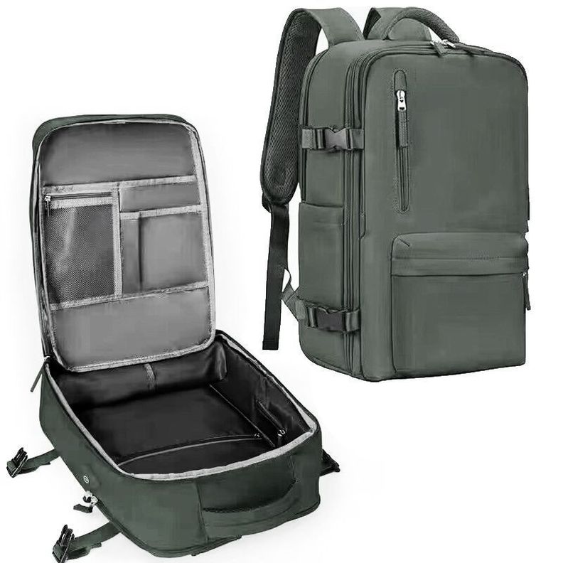 Mochila Viaje Bolso Avión Impermeable Viral Zapatos USB-2