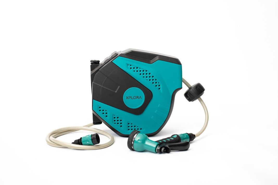 Manguera Carrete Retráctil Xplora Soporte Extensible 10m-1
