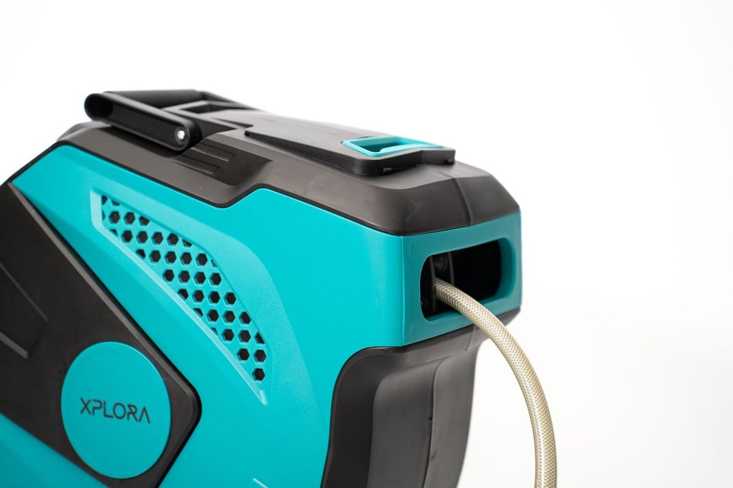 Manguera Carrete Retráctil Xplora Soporte Extensible 25m-2