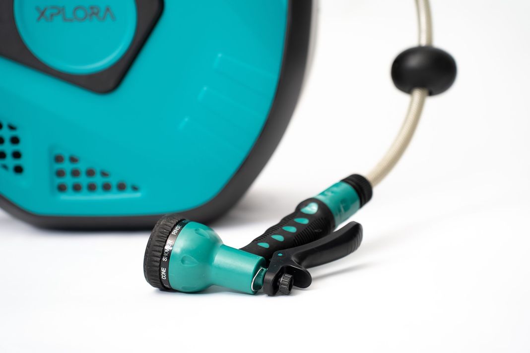Manguera Carrete Retráctil Xplora Soporte Extensible 25m-3