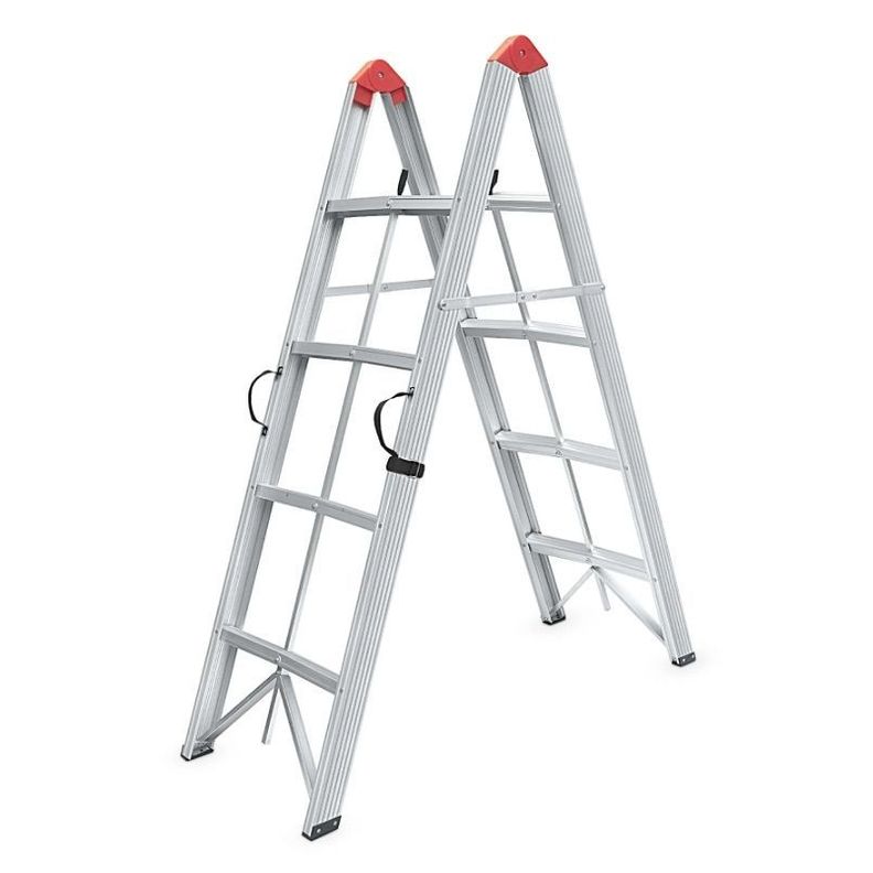 Escalera Step A Fold Plegable Compacta Portátil 150kg Tijera-1