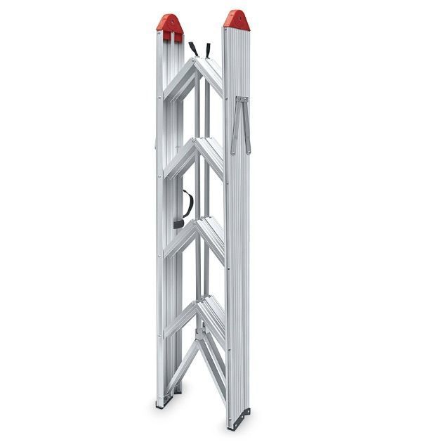 Escalera Step A Fold Plegable Compacta Portátil 150kg Tijera-3