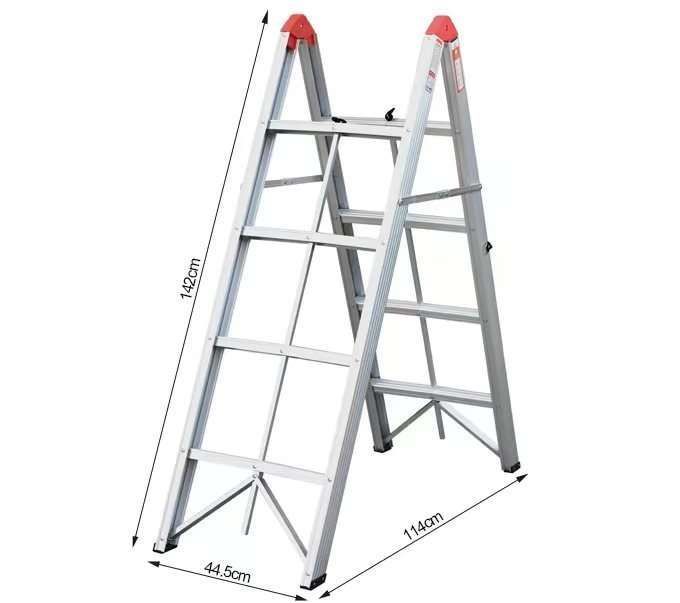 Escalera Step A Fold Plegable Compacta Portátil 150kg Tijera-4