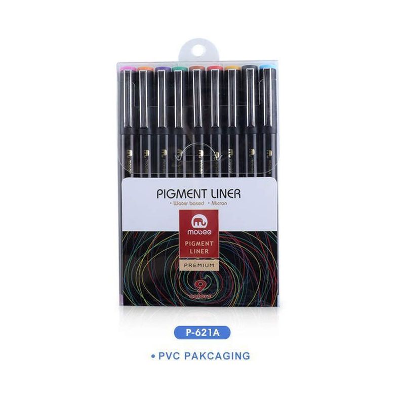Lapices Tiralineas Set 9 Colores Lettering Marcador Mobee-0