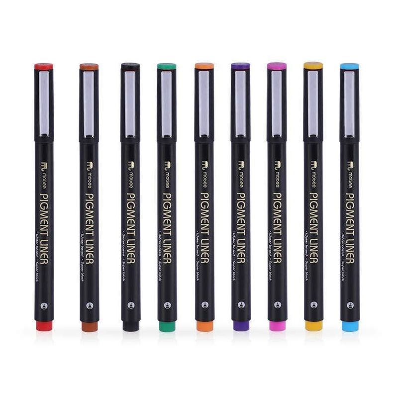 Lapices Tiralineas Set 9 Colores Lettering Marcador Mobee-1