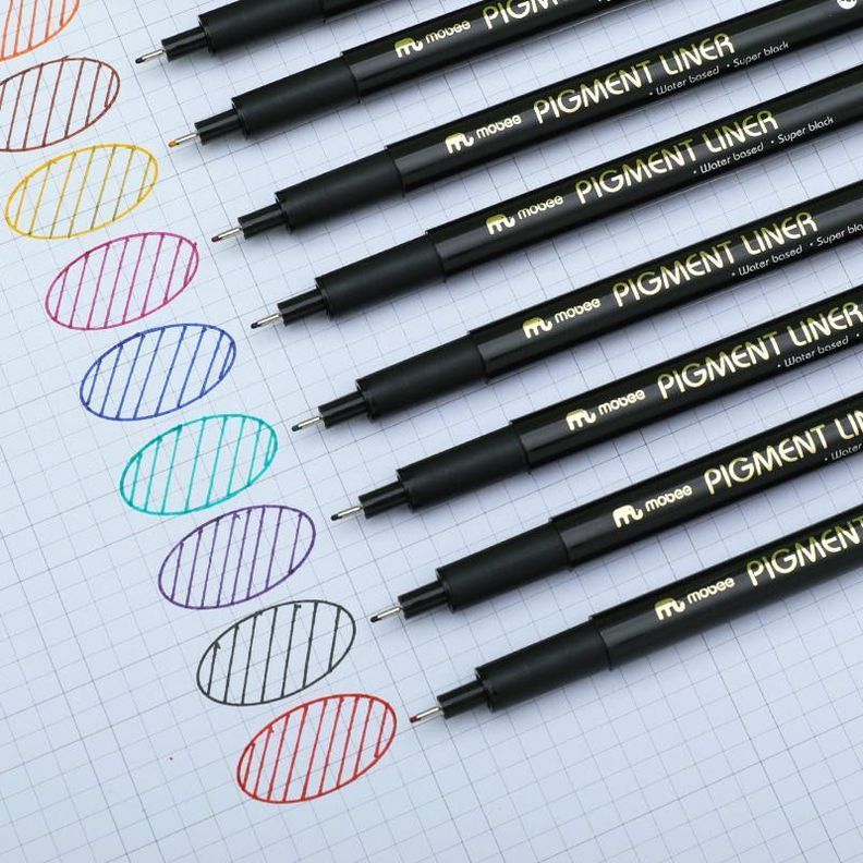 Lapices Tiralineas Set 9 Colores Lettering Marcador Mobee-3