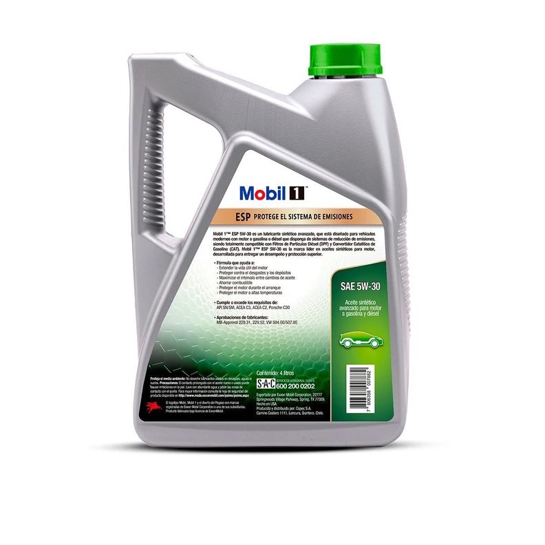 Aceite motor Mobil 1 ESP 5W-30, 4lt-1