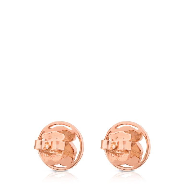 Aros Camille de Plata Vermeil rosa con Nácar Tous-2