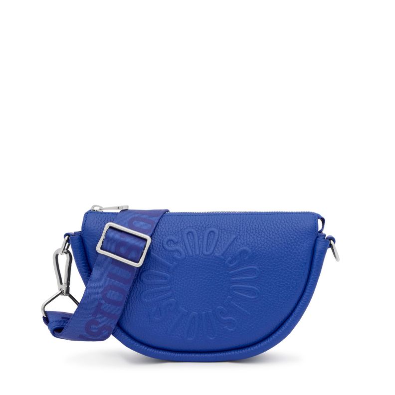 Bandolera mediana de piel azul eléctrico TOUS Miranda-0