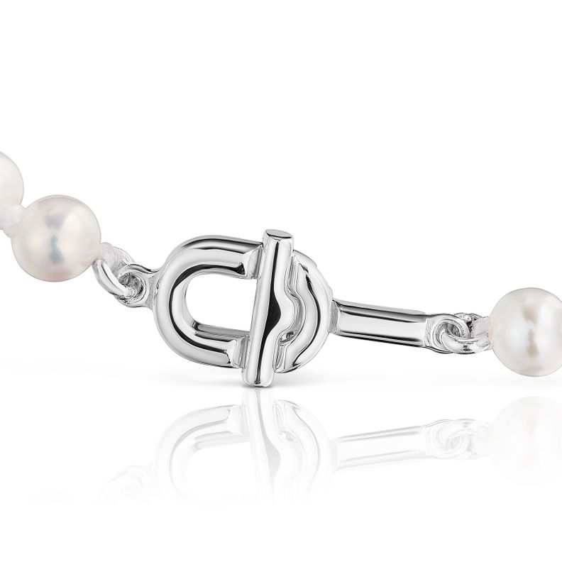 Pulsera de plata y perlas cultivadas TOUS MANIFESTO-1