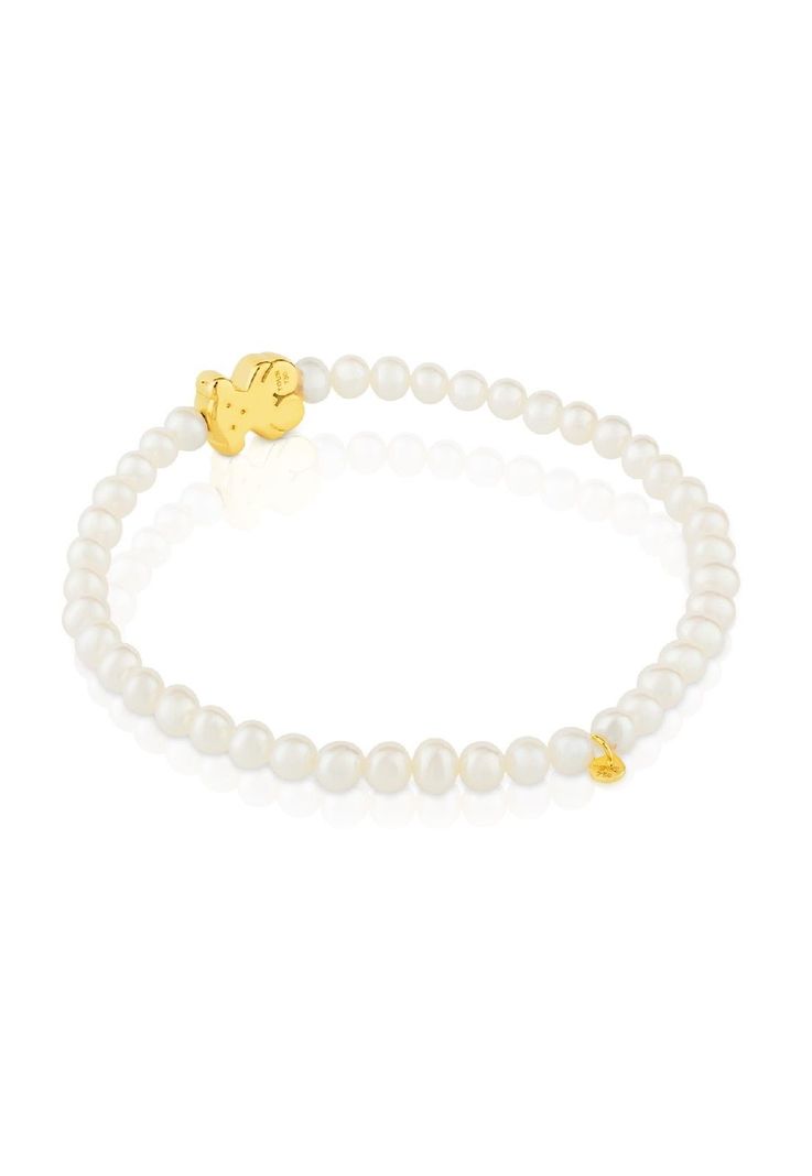 Pulsera Tous Sweet Dolls en oro amarillo y perlas-2