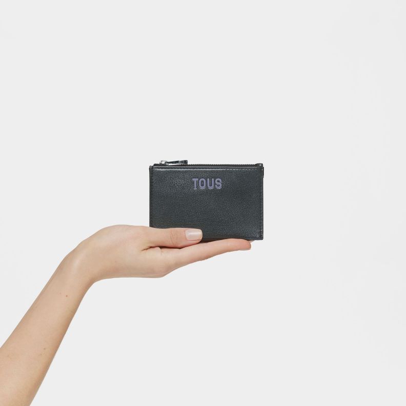 Monedero tarjetero negro New Dorp-3