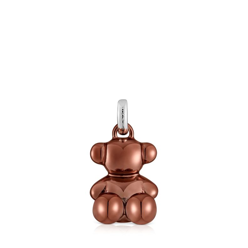 Colgante oso mediano de acero Bold Bear-0