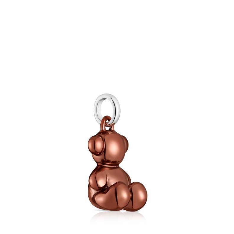Colgante oso mediano de acero Bold Bear-1