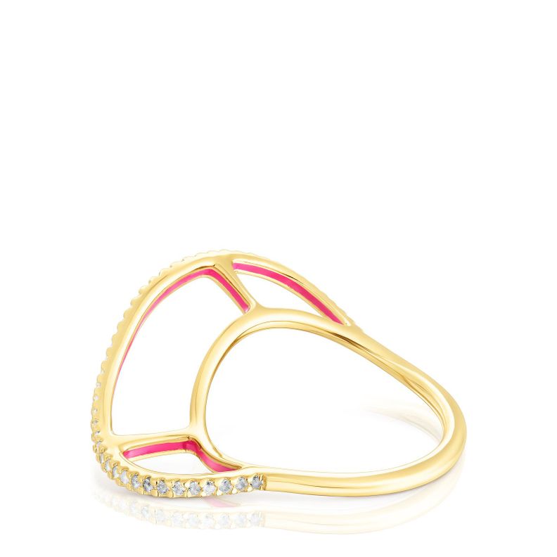 Anillo de plata vermeil y topacios Gregal Tous-2