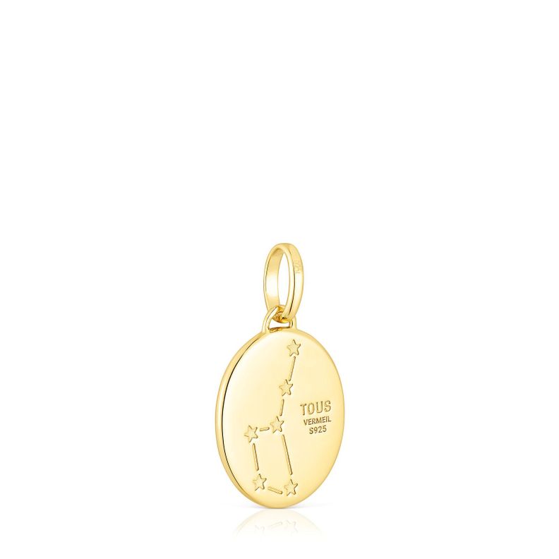 Colgante Leo de vermeil con nácar y topacios  TOUS Horoscope-2
