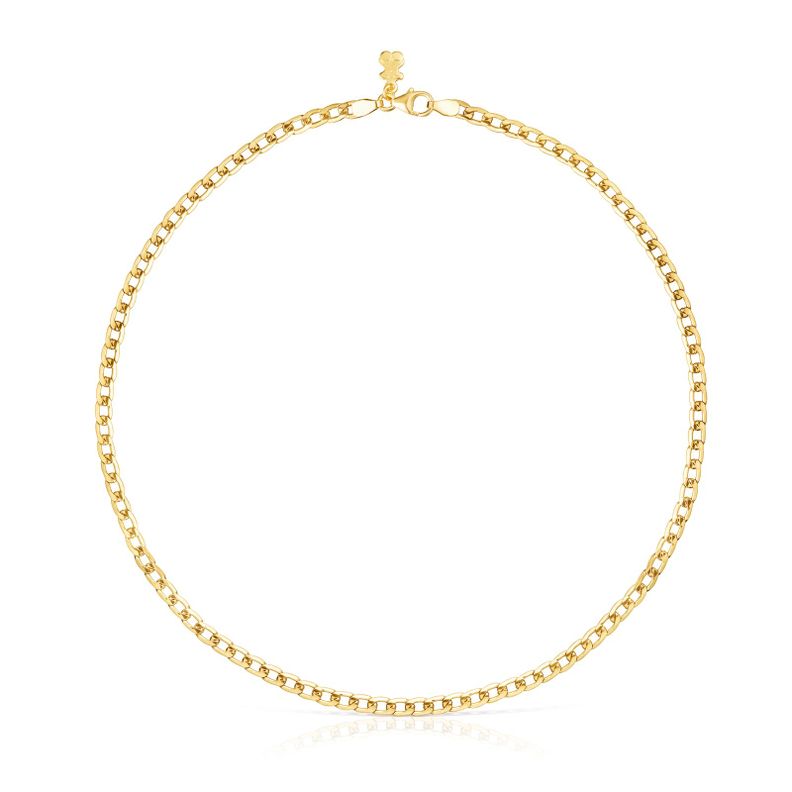 Gargantilla Tous Chain barbada de Plata Vermeil-0