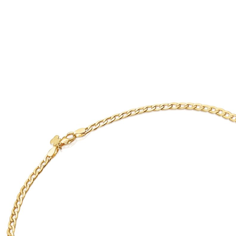 Gargantilla Tous Chain barbada de Plata Vermeil-2