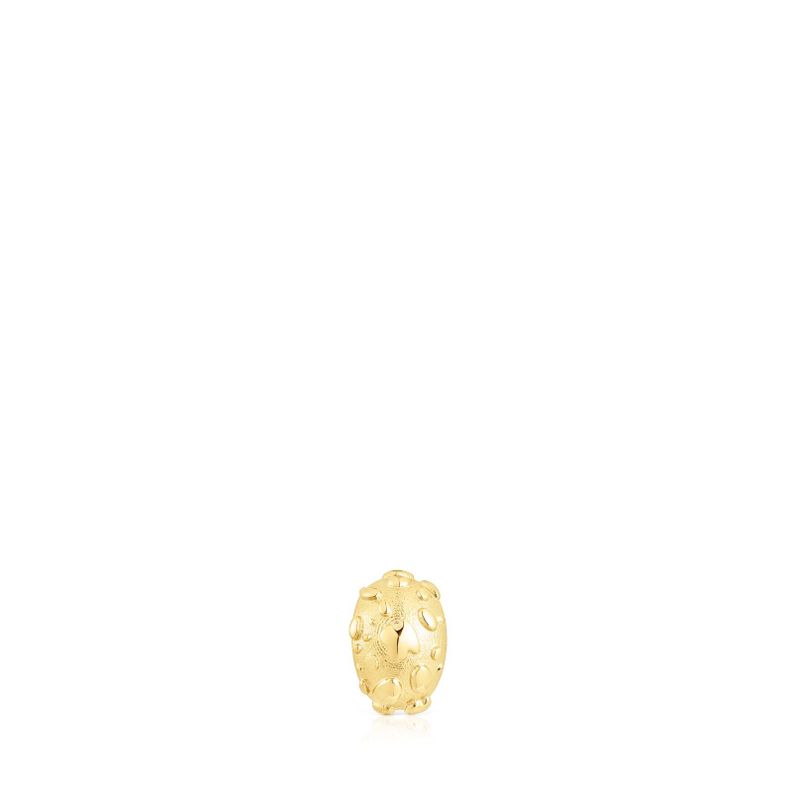 Earcuff con baño de oro 18 kt sobre plata Dybe-0