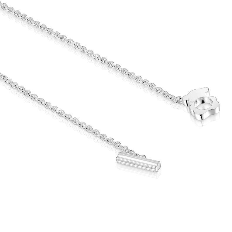 Pulsera cadena con oso de plata I-Bear-2