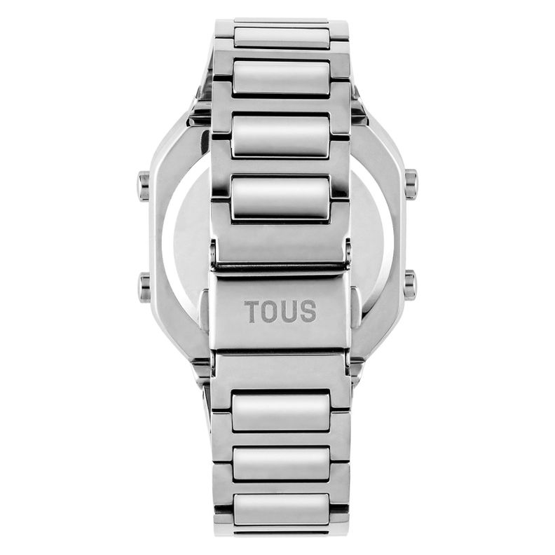 Reloj digital con brazalete de acero SS D-BEAR-2