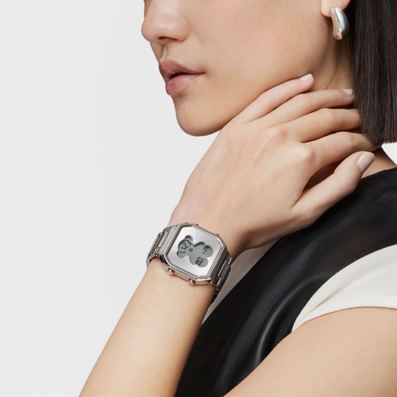 Reloj digital con brazalete de acero SS D-BEAR-6