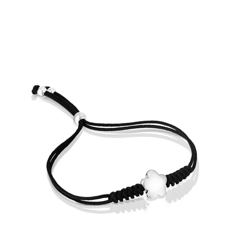 Pulsera de nylon con motivo flor de plata Bold Motif Tous-0