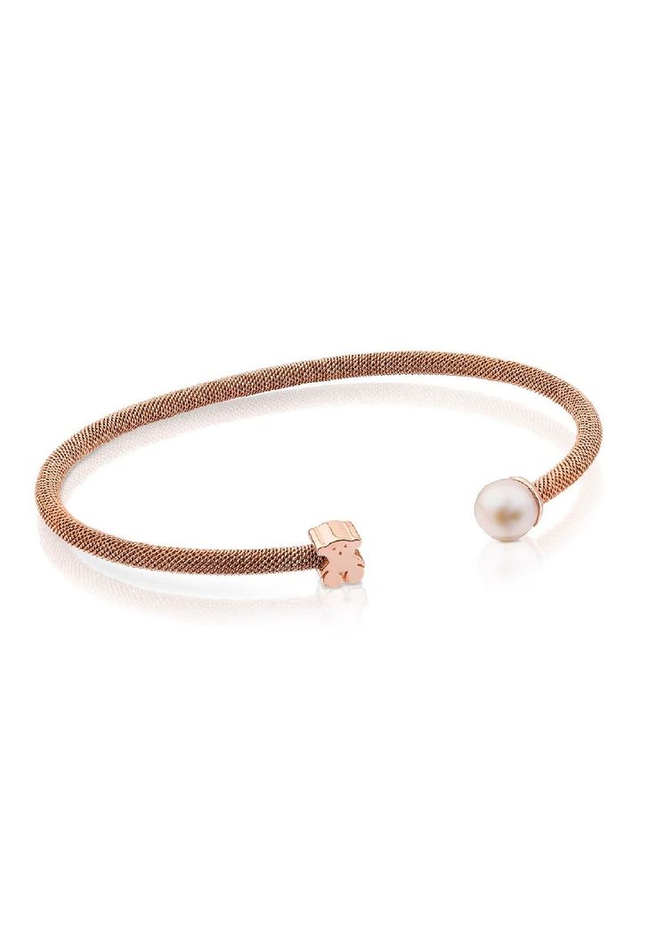 Pulsera Tous Icon Mesh de Acero y Plata Vermeil-0
