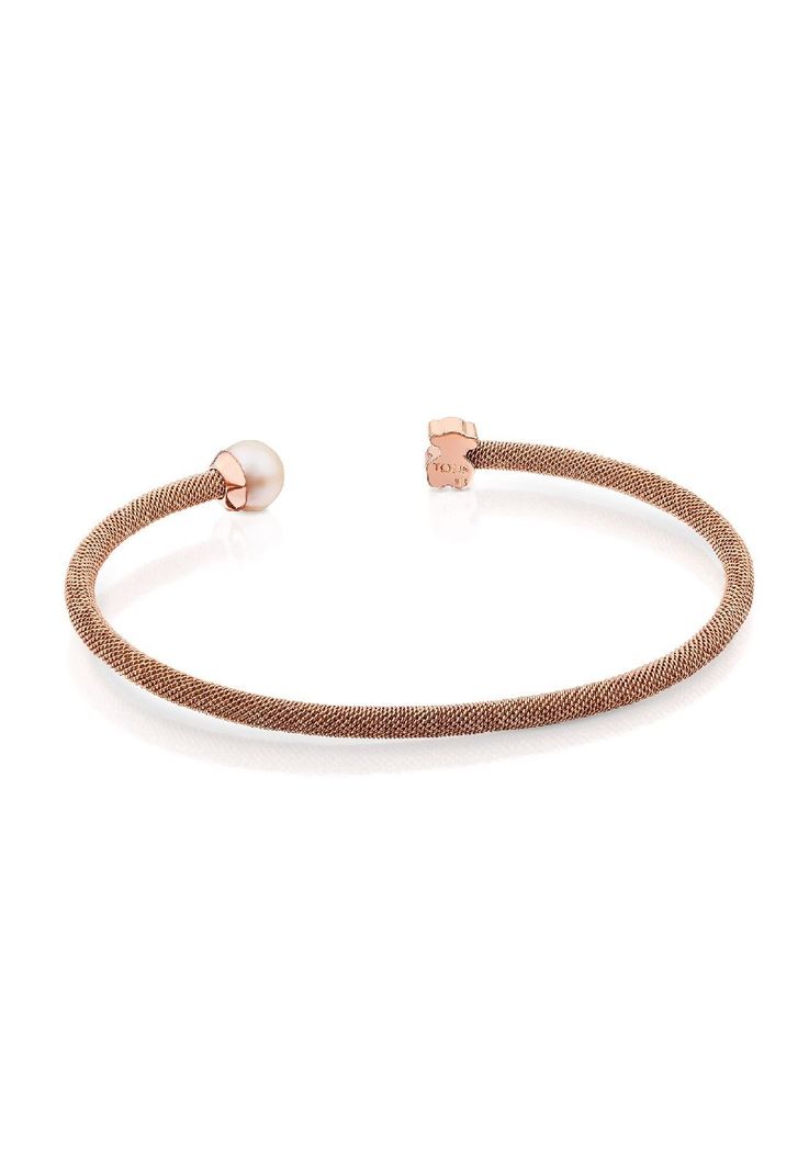 Pulsera Tous Icon Mesh de Acero y Plata Vermeil-2