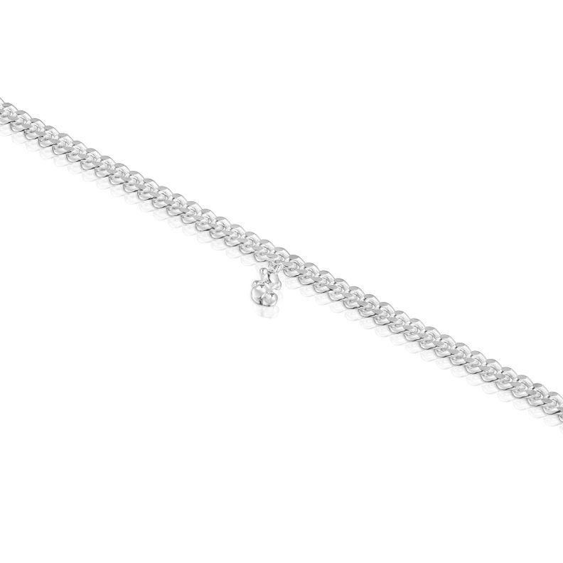 Pulsera cadena barbada de plata Bold Bear-2