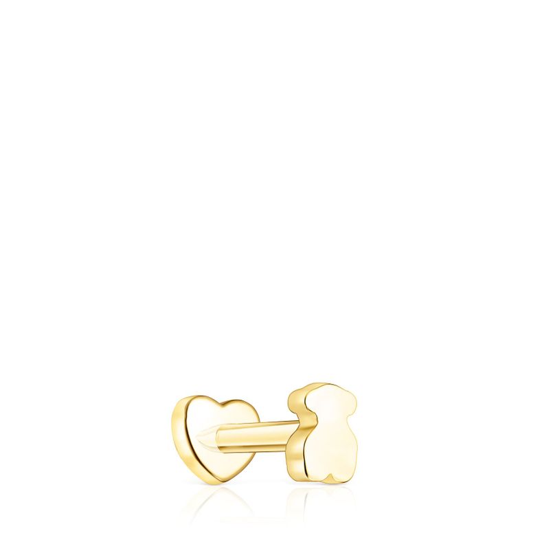 Piercing de oreja corazón de oro TOUS Basics-2