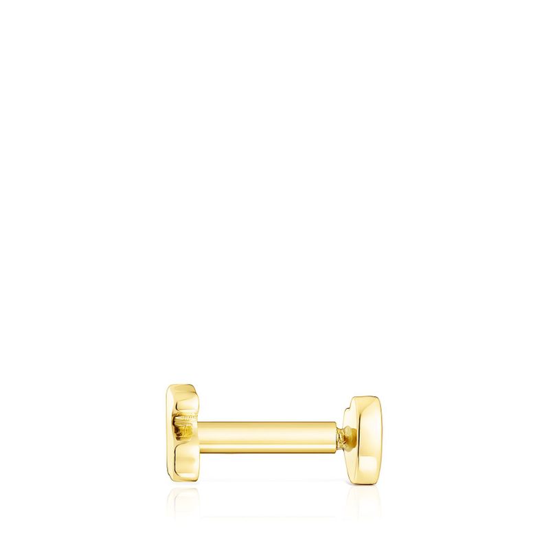 Piercing de oreja corazón de oro TOUS Basics-3
