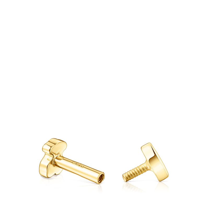 Piercing de oreja corazón de oro TOUS Basics-4