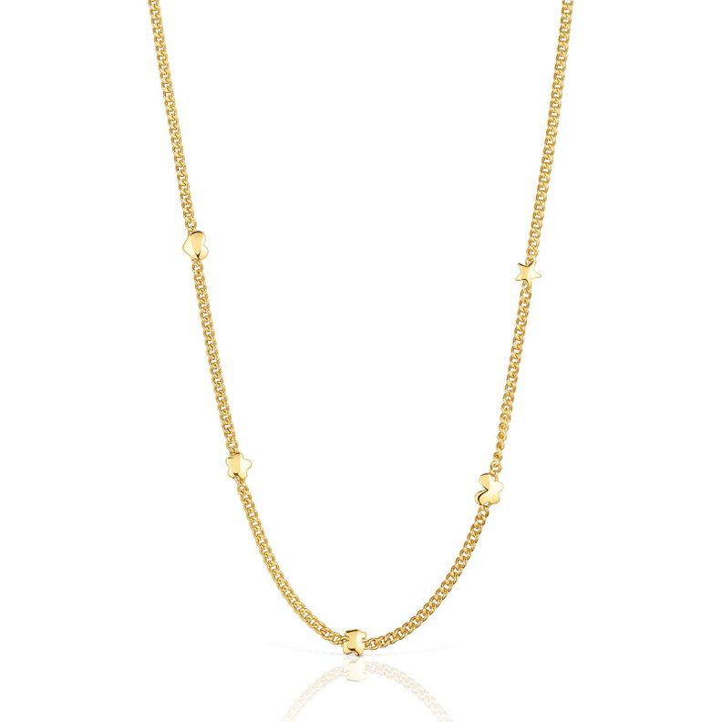 Collar con baño de oro 18 kt sobre plata motivos Bold Motif-0