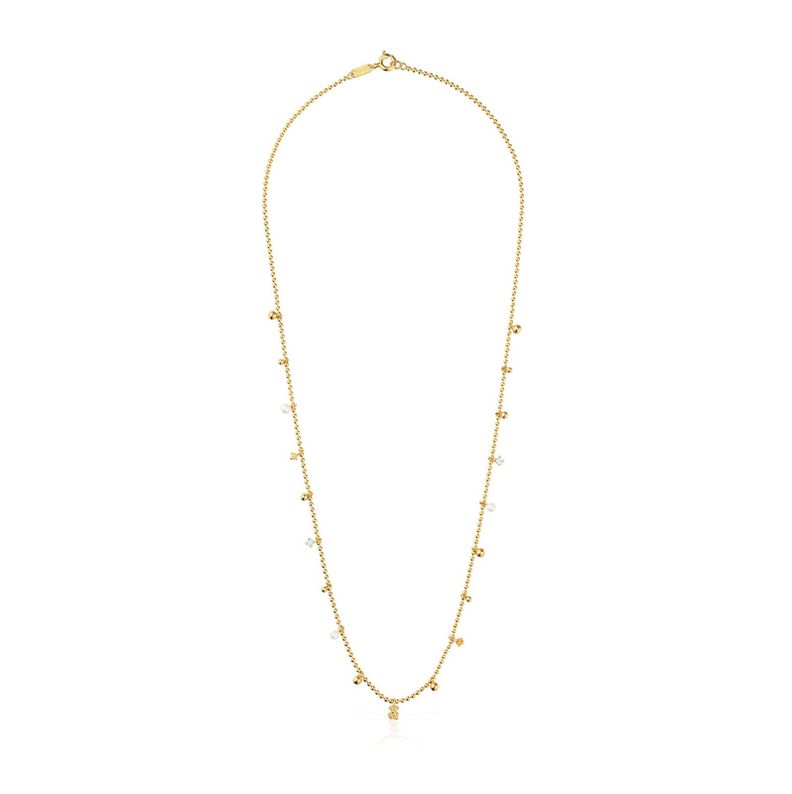 Collar corto con baño de oro de 18 kt sobre plata-1