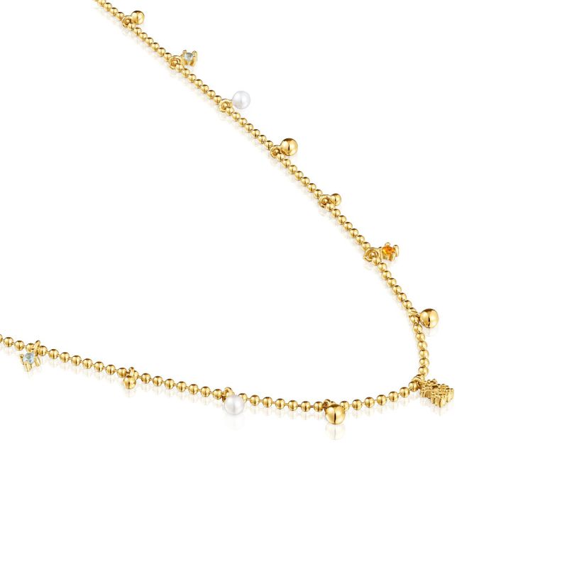 Collar corto con baño de oro de 18 kt sobre plata-2