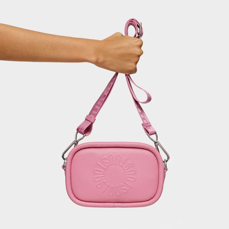 Bandolera reporter de piel rosa oscuro TOUS Miranda-5