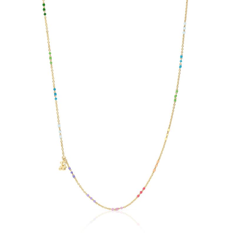 Collar de plata vermeil y esmalte Bold Bear Tous-0