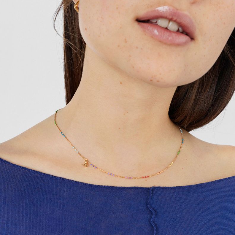 Collar de plata vermeil y esmalte Bold Bear Tous-4