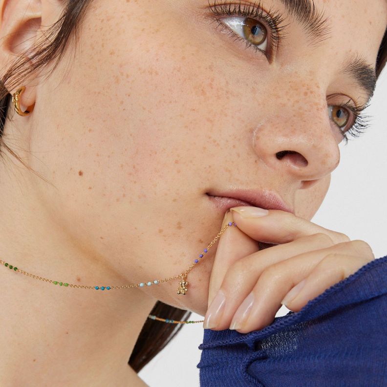 Collar de plata vermeil y esmalte Bold Bear Tous-5