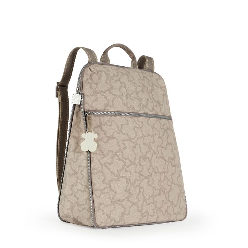 Mochila Tous Kaos New Colores de Nylon en color piedra-1