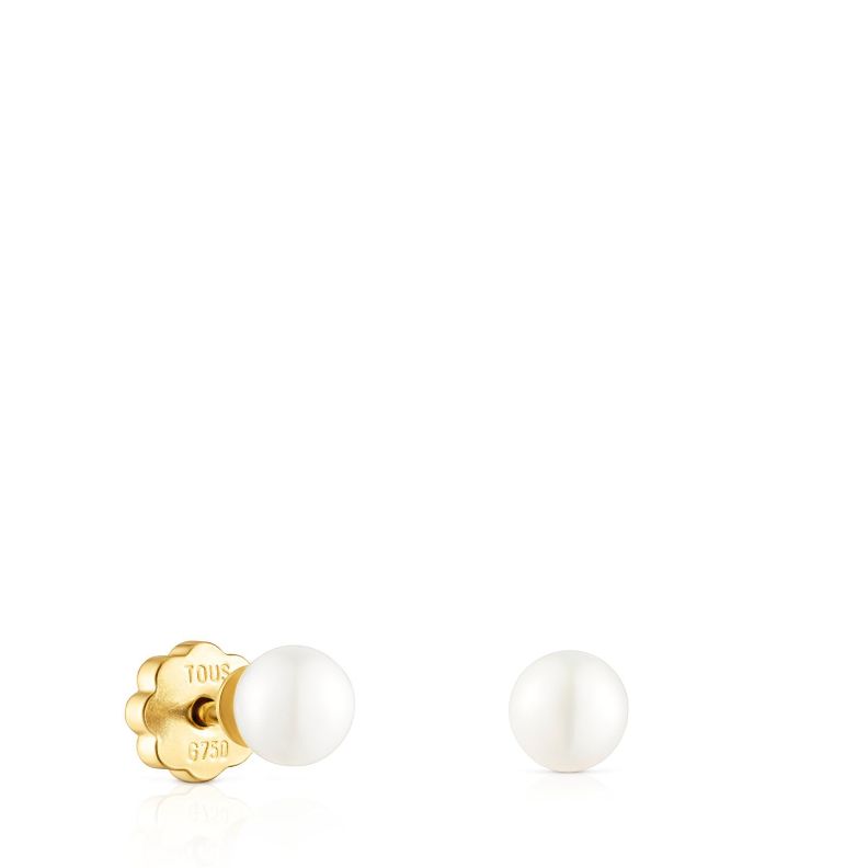 Aros de oro y perlas Baby TOUS-0